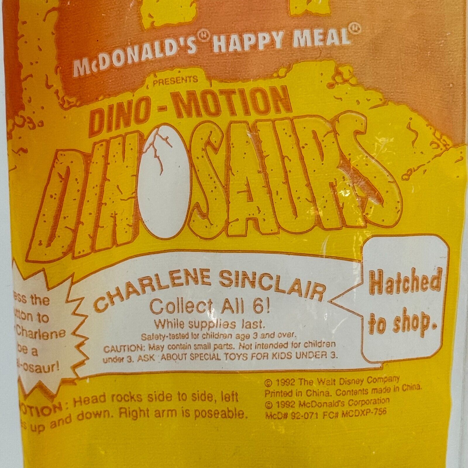 McDonald’s Burger King Disney Hunchback of Notre Dame Dino Motion Kids Toys