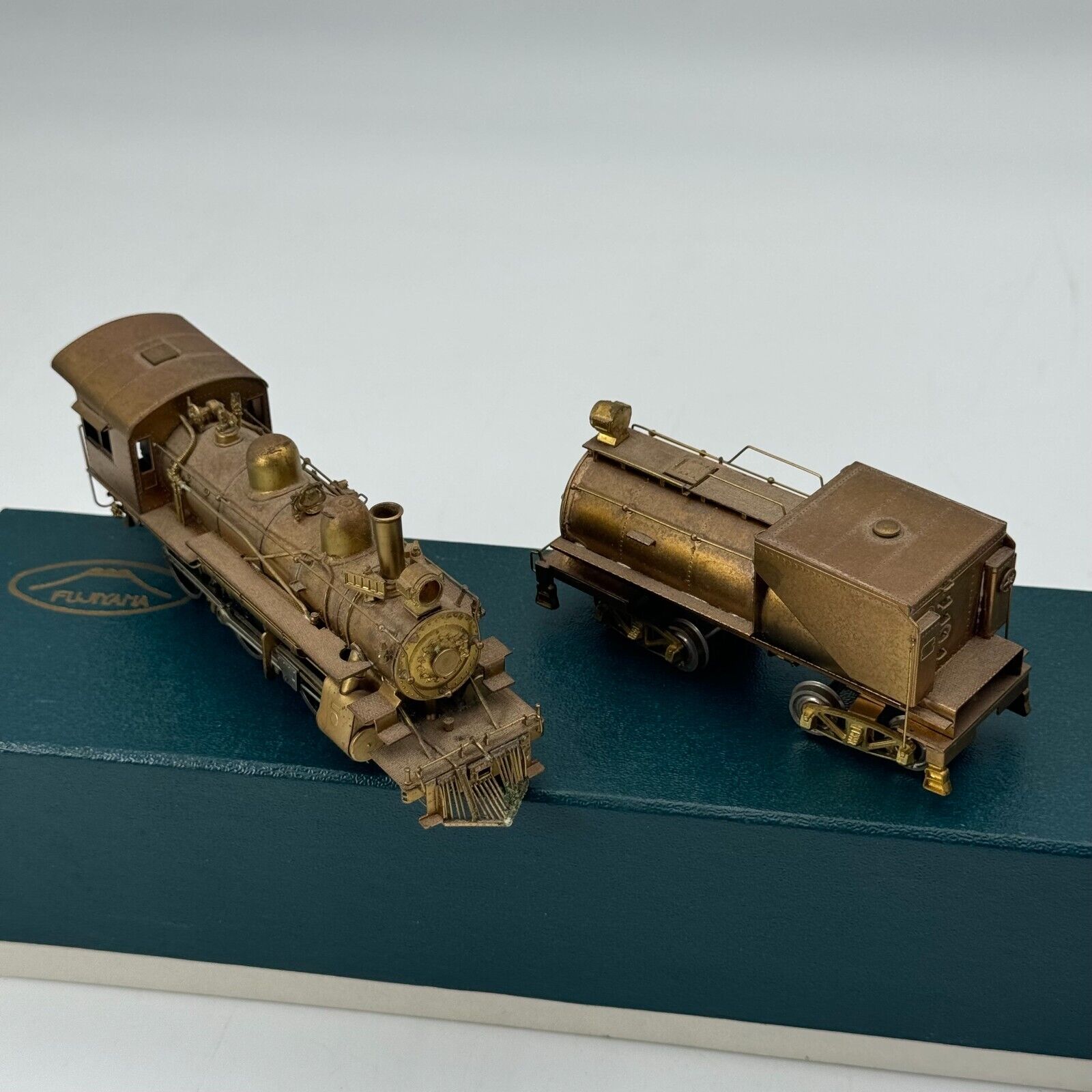 Fujiyama HO BRASS SP-T & NO M-4 2-6-0 Steam Locomotive and Tender - Unpainted EX