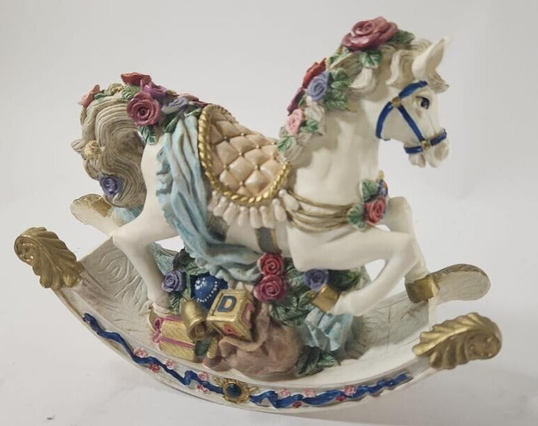 Vintage Beautiful Ceramic Rocking Horse