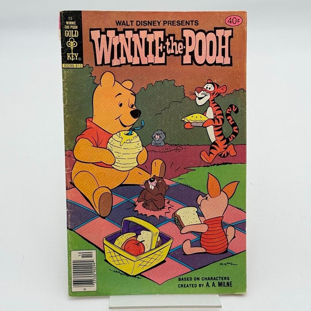 Vintage Walt Disney Rare Comic Book: Winnie The Pooh #15 - Single Issue, 1979