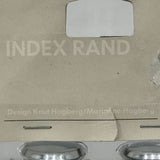 New IKEA INDEX RAND Curtain Rod Ends Finial Set 2 Pair Silver & Black