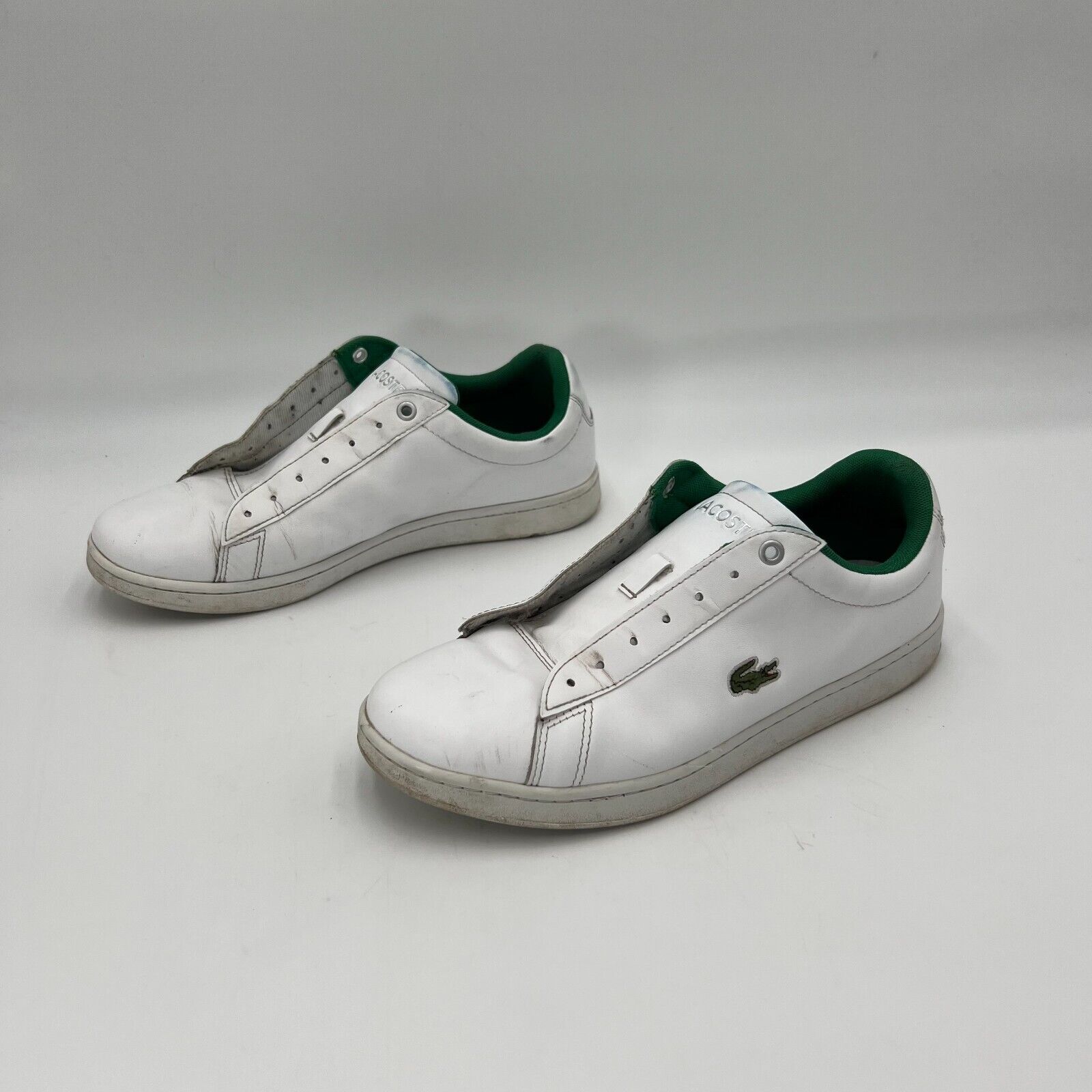 LACOSTE Hydez 119 1 P Sma Leather Sneaker Men's Size US 9 White/Green