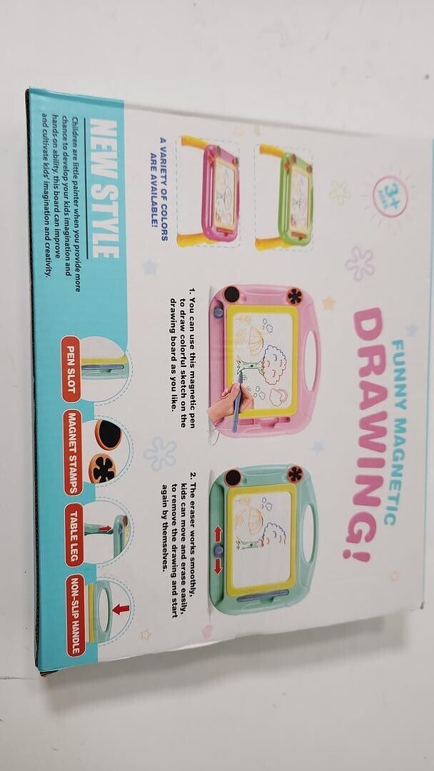 Kids Magnetic Drawing Board, Tablet Erasable Doodle Sketch Pad Toy, 3+