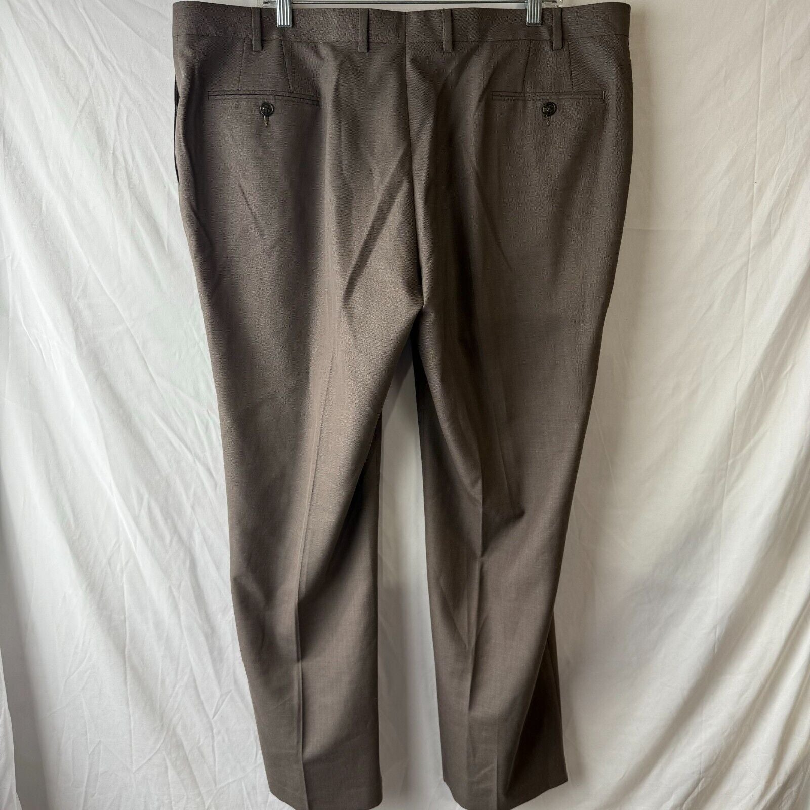 Calvin Klein Performance Dress Pants Suit Slacks Brown Men’s Size 42W x 30L US