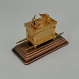 Jewish Gold Ark of God the Covenant Testimony on Copper Base - Small Size