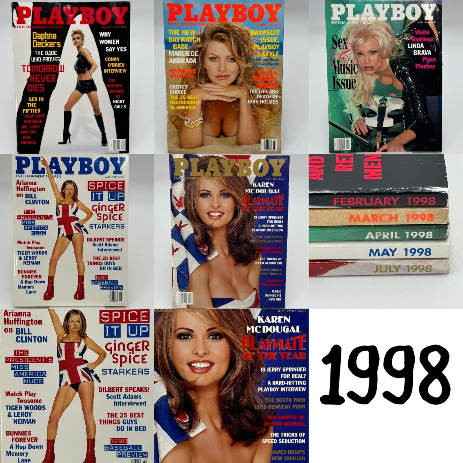 Playboy Huge Lot of 53 Vintage 1990s Iconic Anna Nicole Smith Pamela SEE DESC