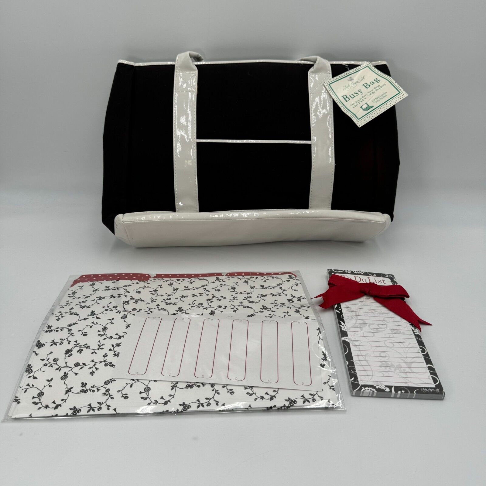 Lady Jayne Limited 16in Laptop Tote Bag File Organizers 50 Sheet To Do List NWT