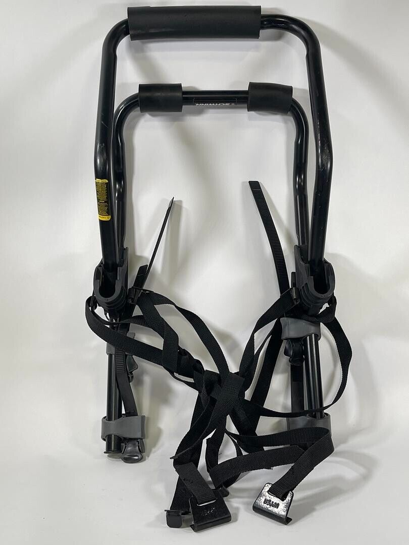 Schwinn 2 Black Bike Car Track Mount With Padding and Straps Gear Adventure