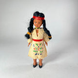 Vintage Native American Blinking Doll w/ Handcrafted Dress