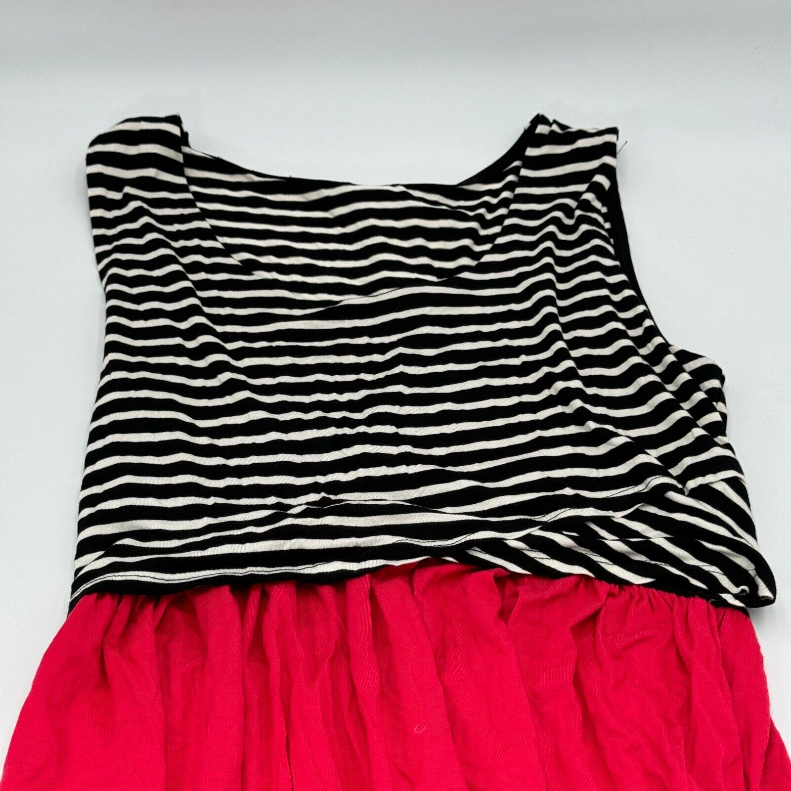 Espresso Sun Dress Short Skirt Style Pink Bottom Black White Top Womens Size XL