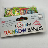 Huge Lot 17 Pack Rainbow Stretch Bands Loop Bracelets Clips Hair Tie Bands 300pc