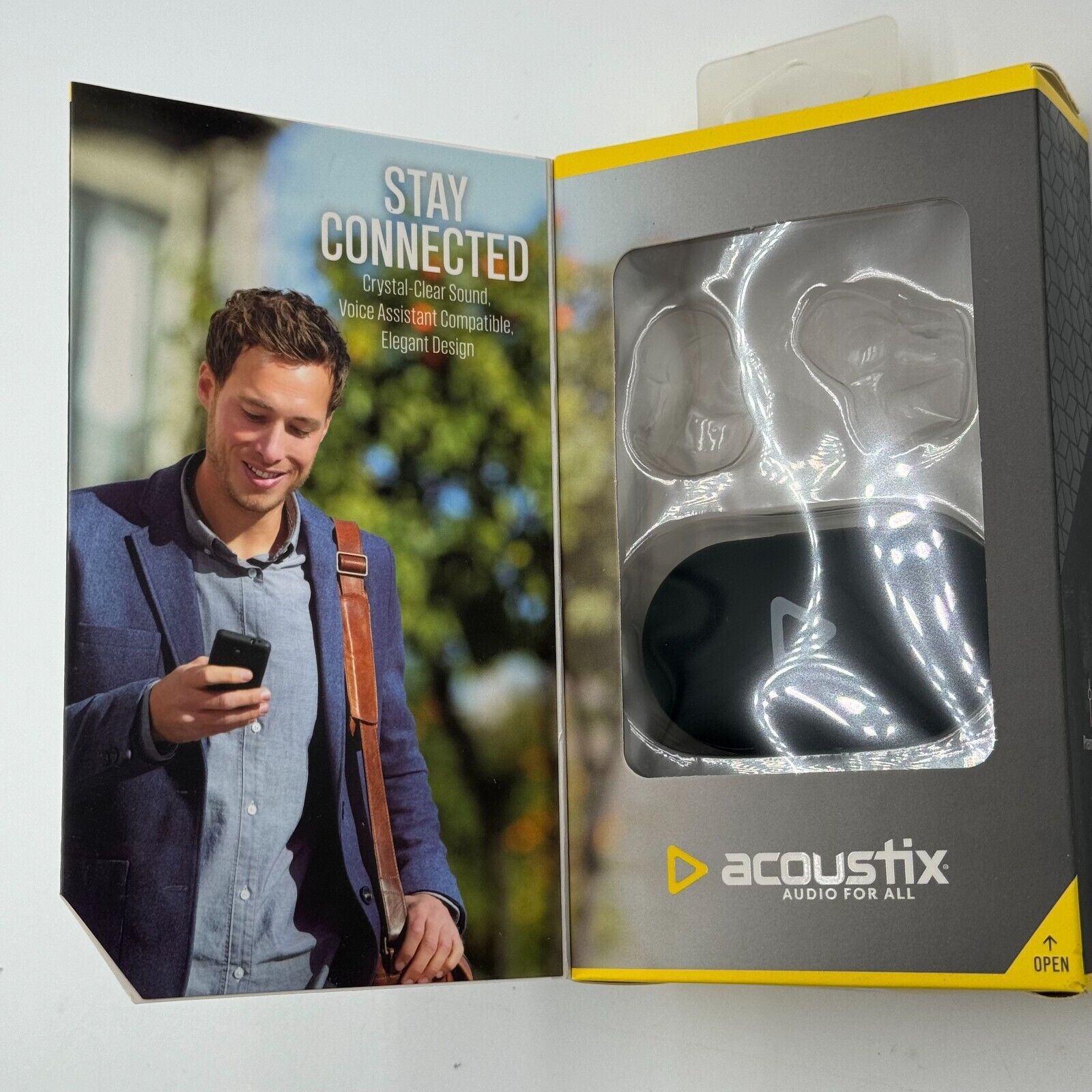Acoustix True Wireless Stereo Earbuds Bluetooth 5.0 Black Brand New