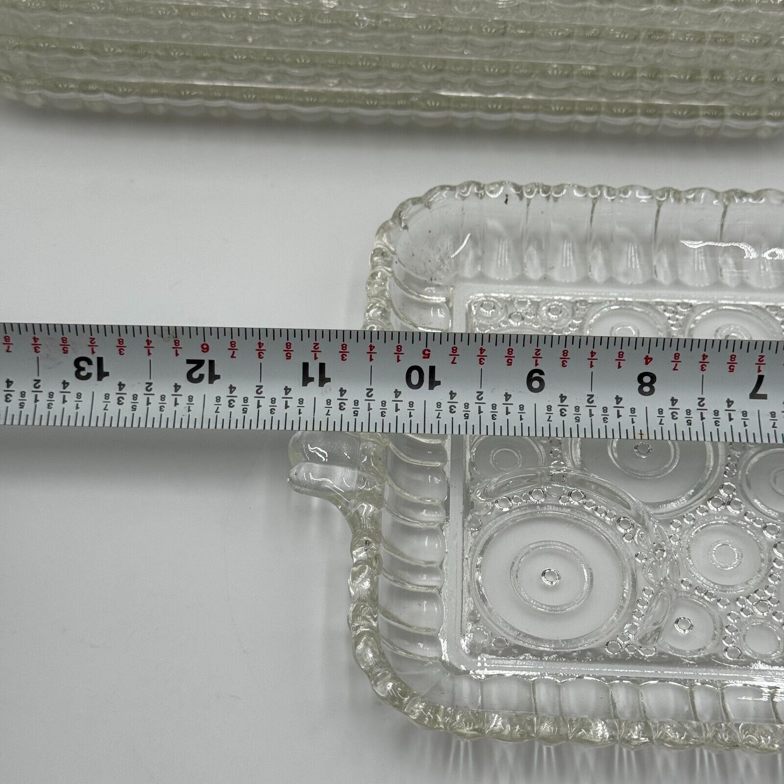 Vintage 50s Anchor Hawking Fine Crystal 21 Piece Dining Set Cups Saucers Plates