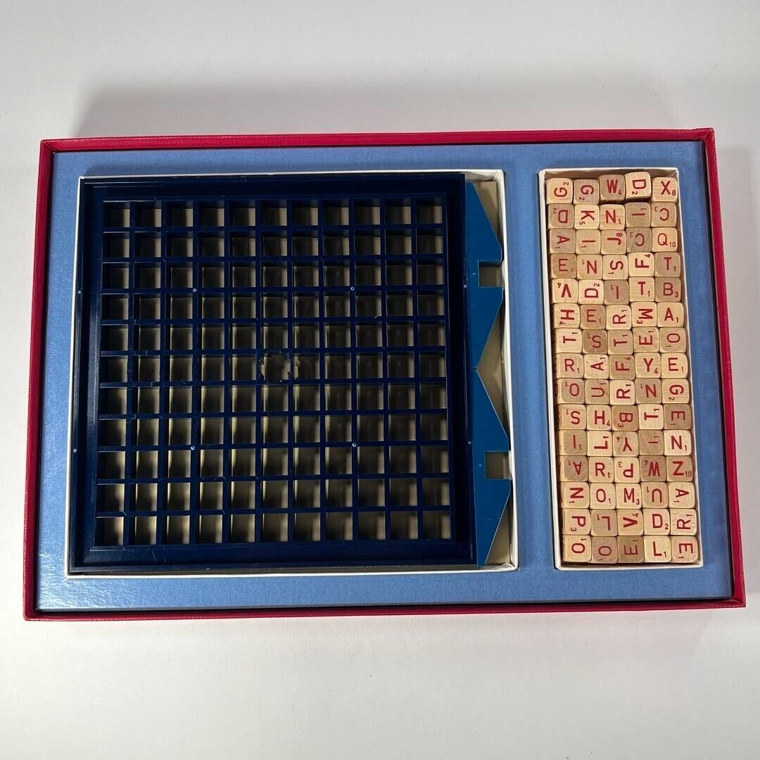 Vintage 1966 Scrabble RSVP Three Dimensional Board Crossword Game Printed in USA