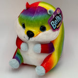 Rainbow Plush Stuffies Rare Belly Buddies Hamster Squish Llama Love Mom NWT