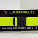 FitZip FitKicks Illuminating Waist Pack 3 LED Flash Modes Bike Run Walk Neon