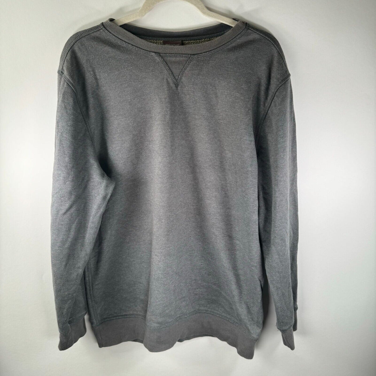 Great Northwest Clothing Company Soft Cotton Pullover Sweater Gray Mens Size M