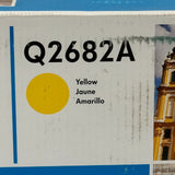 Genuine HP Q2682A Yellow Toner Cartridge New Sealed Printer OEM Replacement