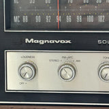 Magnavox Tabletop Solid State 1FM031 Walnut Finish 27" Stereo Radio. Powers On