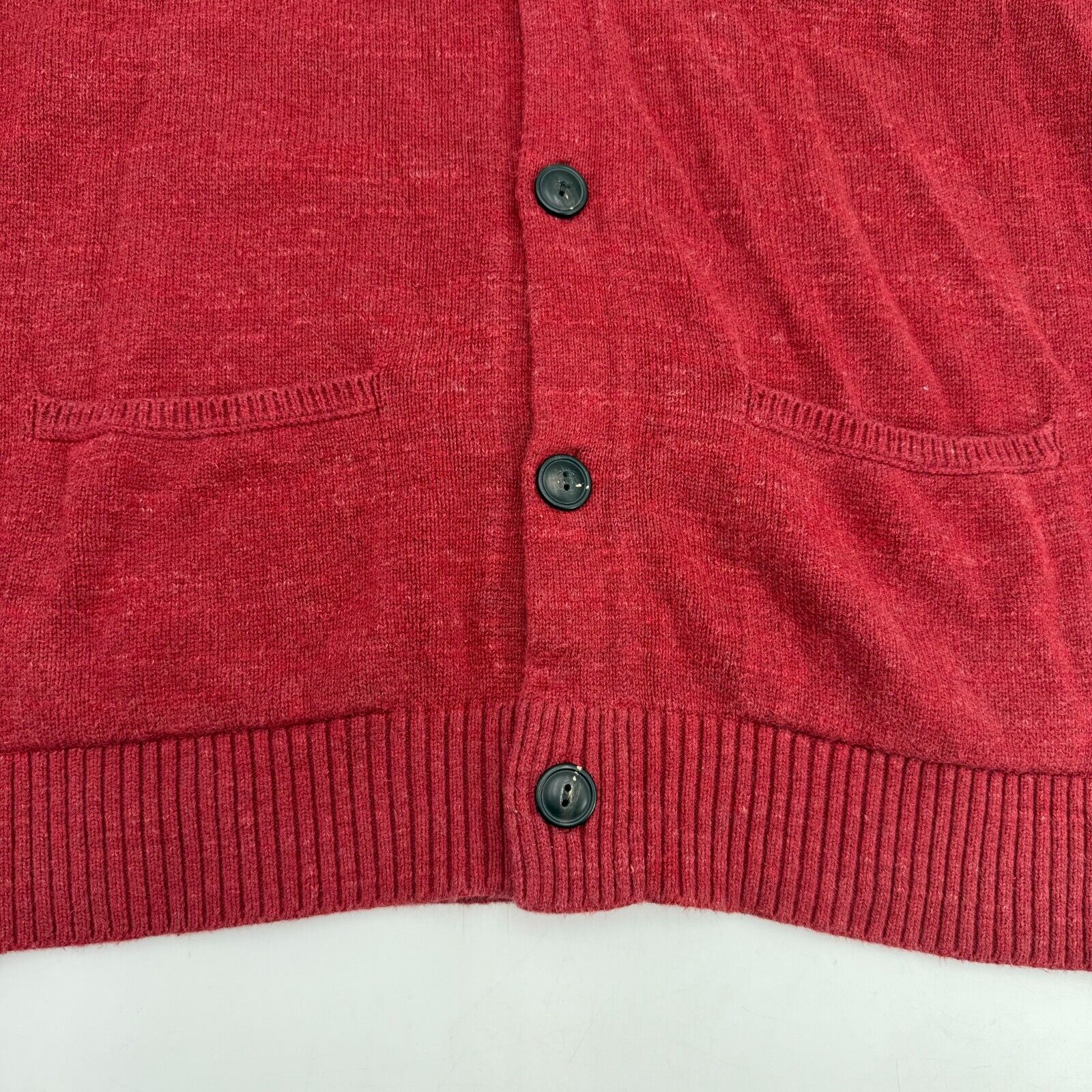 Lucky Brand Mens Hotrod Legalize Freedom Shawl Sweater Cardigan Red Size M