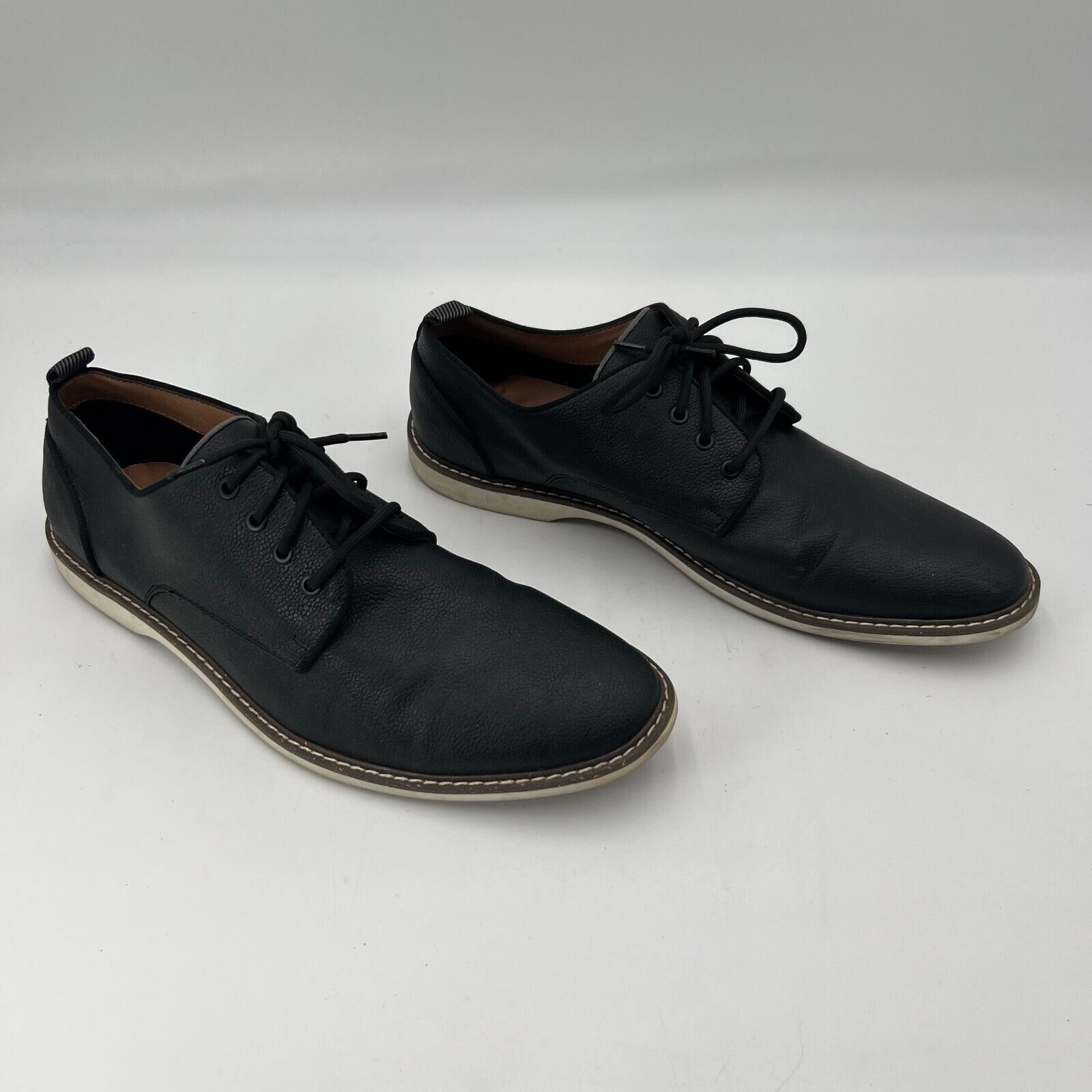 Parker & Sky Men’s Dress Black @ Brown Shoes Lace Up Oxfords size 12 New