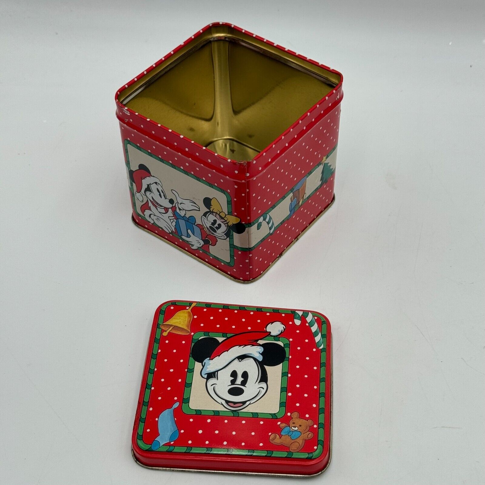 Disney Mickey Mouse Vintage Toys Christmas Tin Minnie Patches Bambi Pin Note Pen