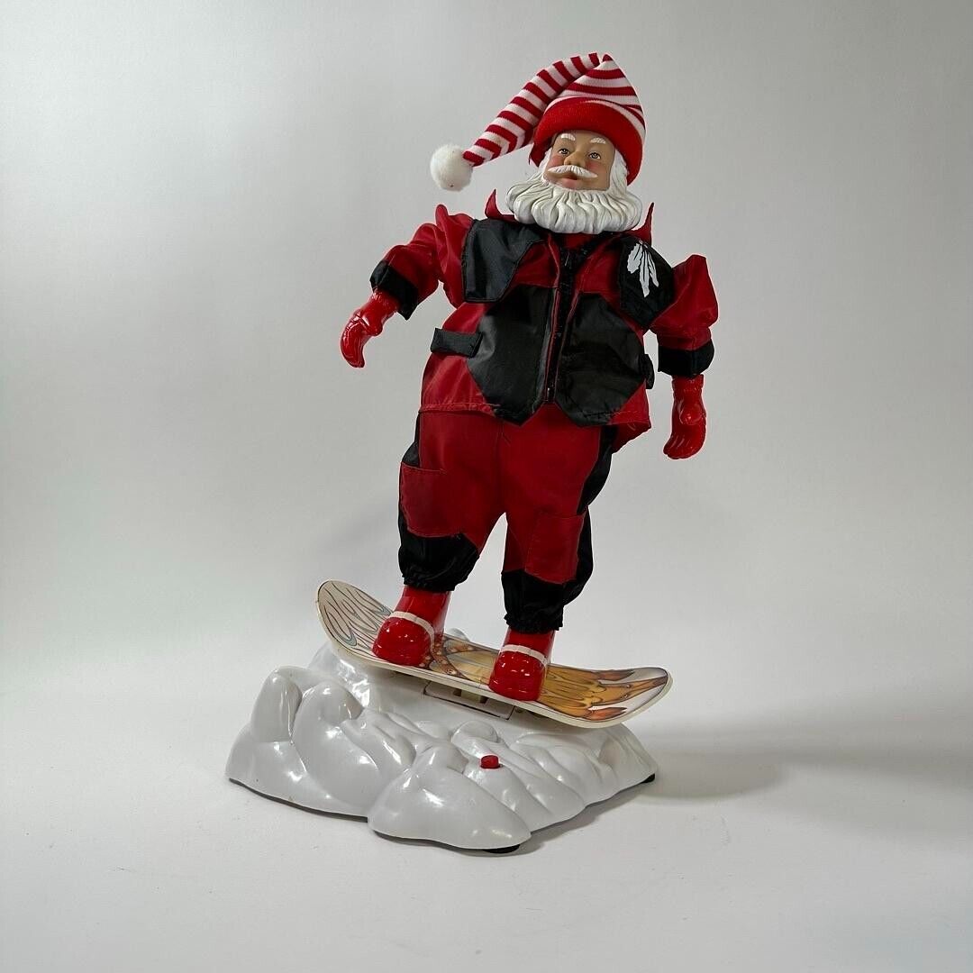 Trim a Home Snowboarding Santa Christmas Decor Holiday