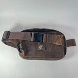 Rare NRA Genuine Leather Ammo Case w/ Locking Zippers and Key w/ Shoulder Strap