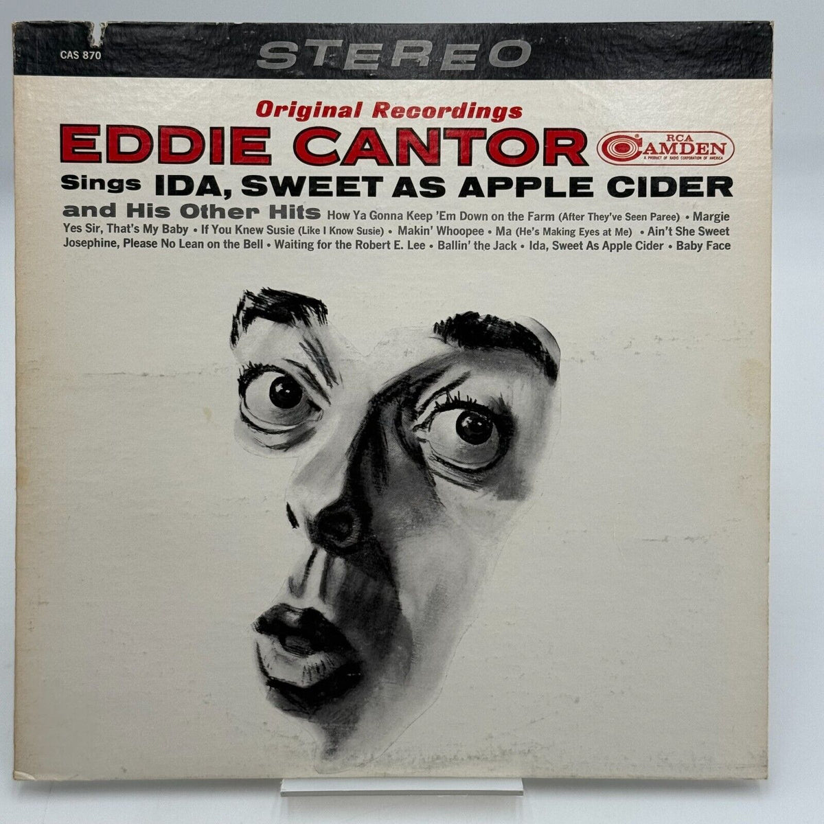 Eddie Cantor - Ida, Sweet as Apple Cider & Other Hits - RCA Camden LP CAS-870