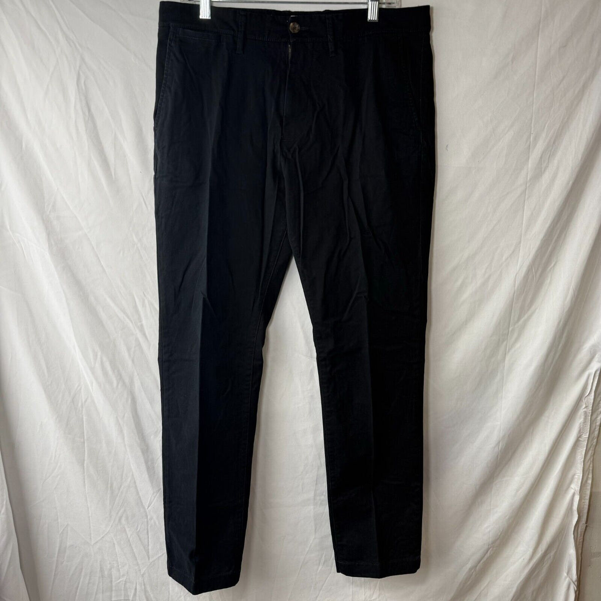 Goodfellow Mens Black Hennepin Chino Athletic Fit Stretch Pants Size 34L x 32W