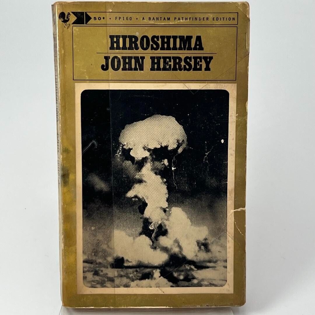 Vintage 1959 Paperback Book JOHN HERSEY HIROSHIMA Bantam 6th Printing