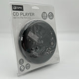 GPX Portable CD Player AntiSkip Protection FM Radio Stereo Earbuds Black