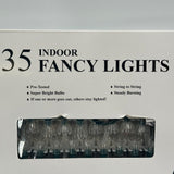 5 Sets of 35 (175 total) Indoor Fancy Clear Warm Lights 21ft Cord NIB