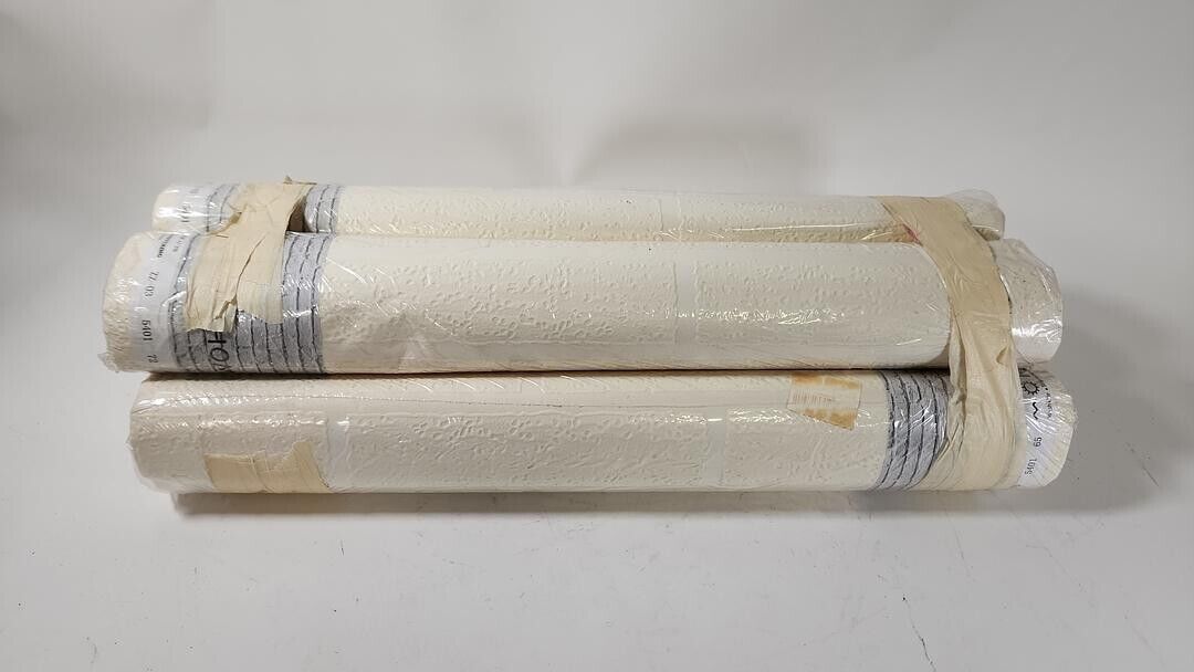 Lot of 5 HaokHome ZZ-03 Vinyl Faux White Brick Wallpaper Rolls 10.05M x 0.53M