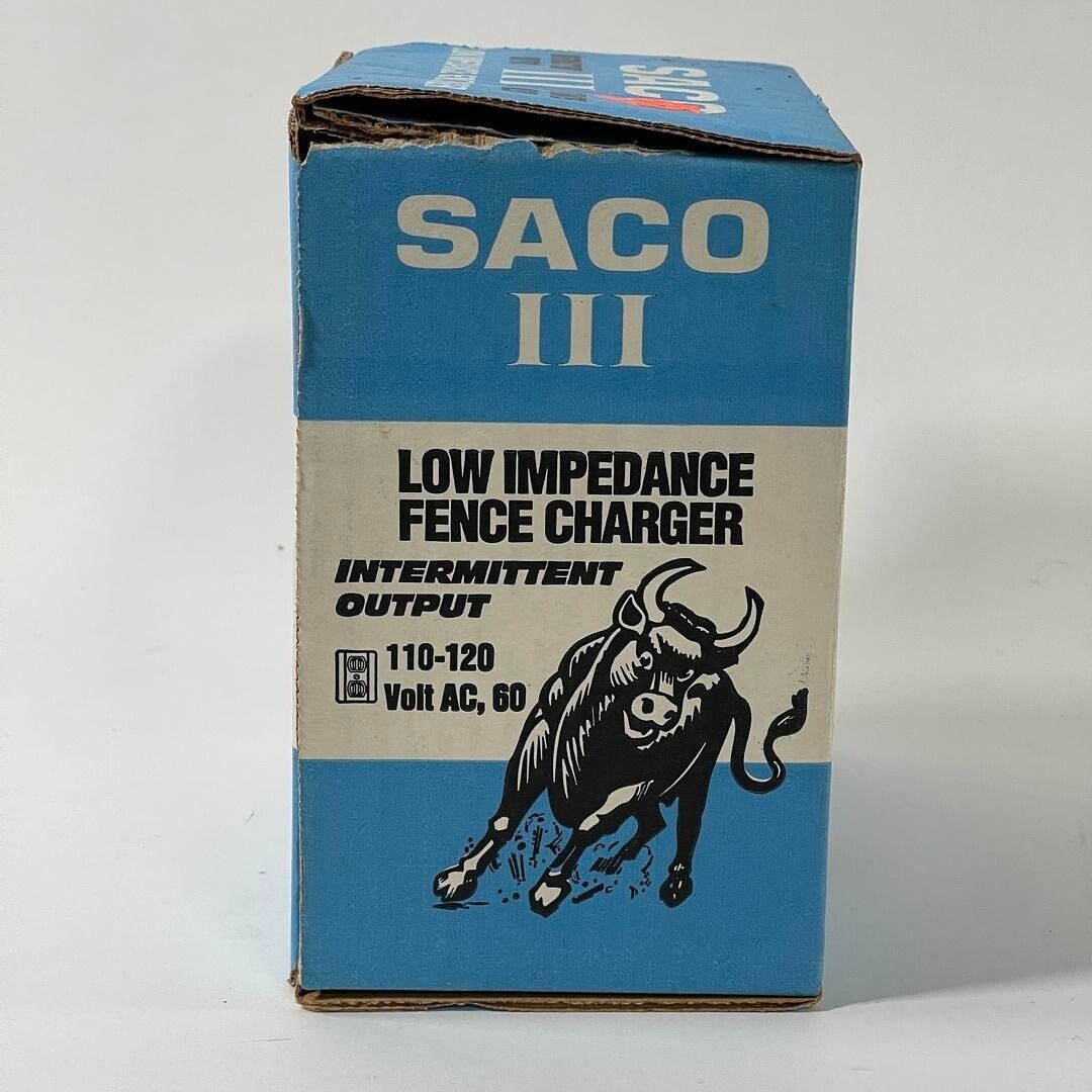 SACO III Low Impedence Fence Charger 110-120V AC,60 3 MILES
