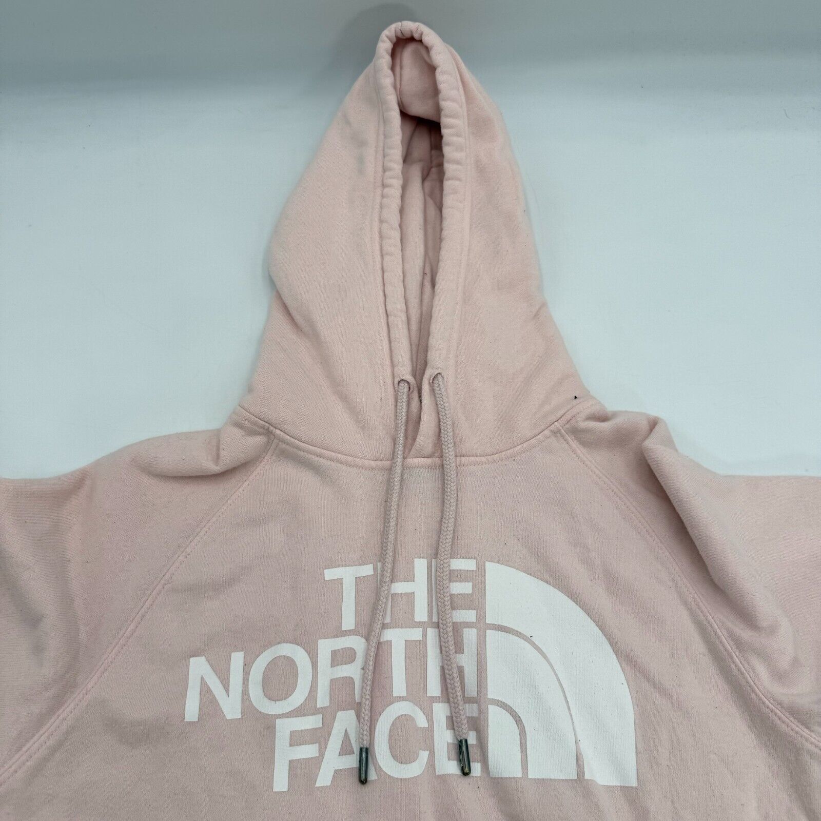 North Face Hoodie Sweatshirt Peach Salmon Pink Hooded Sweater Womens Size S