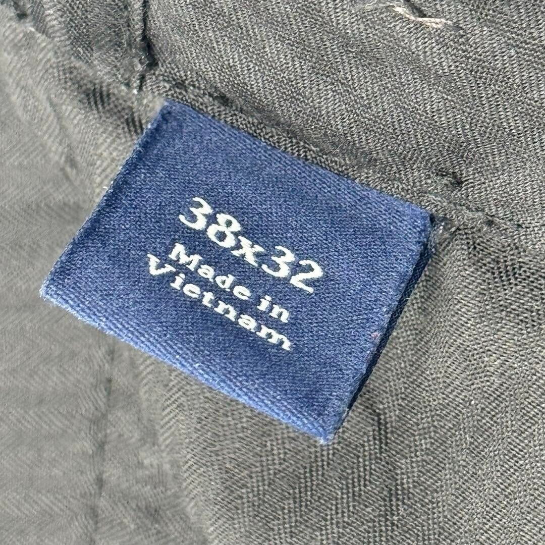 Croft & Barrow Dress Pants Men's 39x32 Gray Flat Front Straight Leg Regular Fit