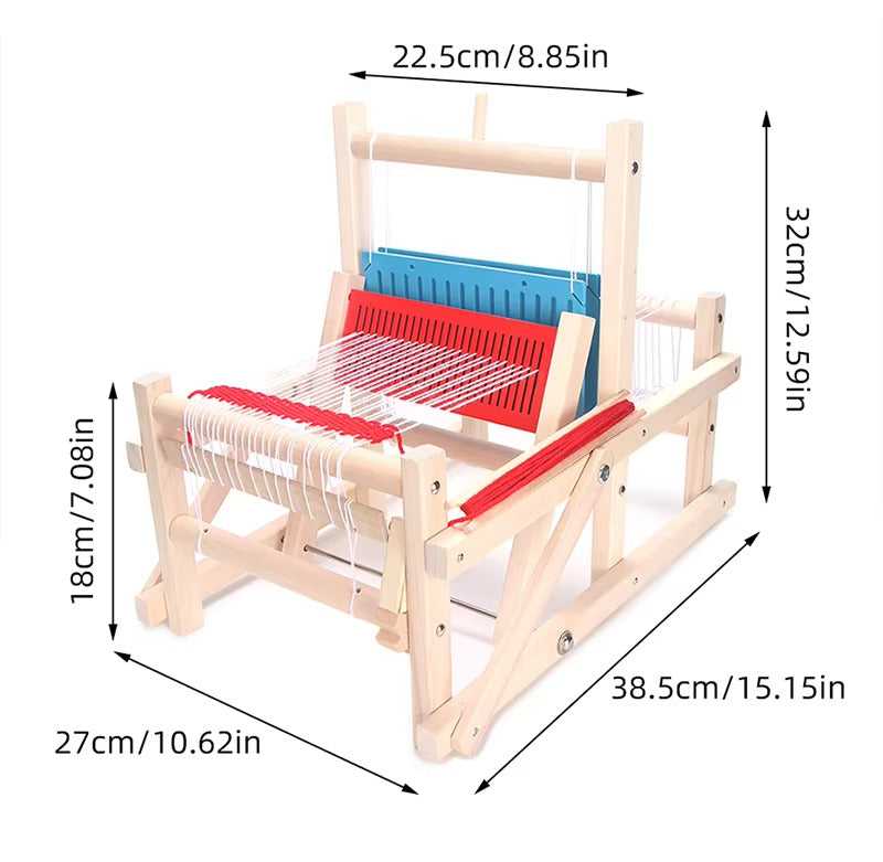 Wooden Multi-Craft Hand-Knitting Loom Weaving Machine 27 x 38.5 cm DIY