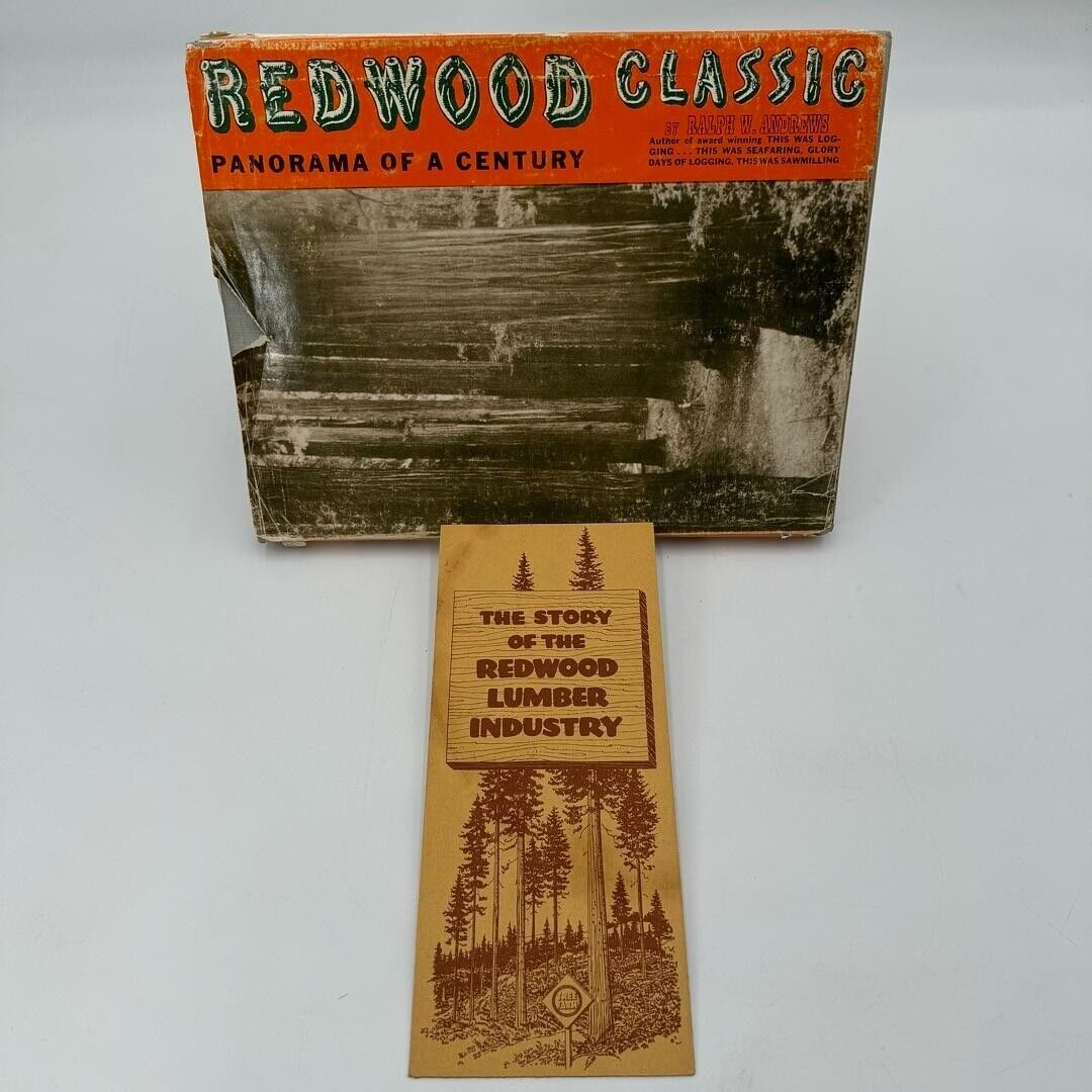 REDWOOD CLASSIC COPYRIGHT 1958 A 100 YEAR HISTORY OF THE REDWOODS IN CA + Extra