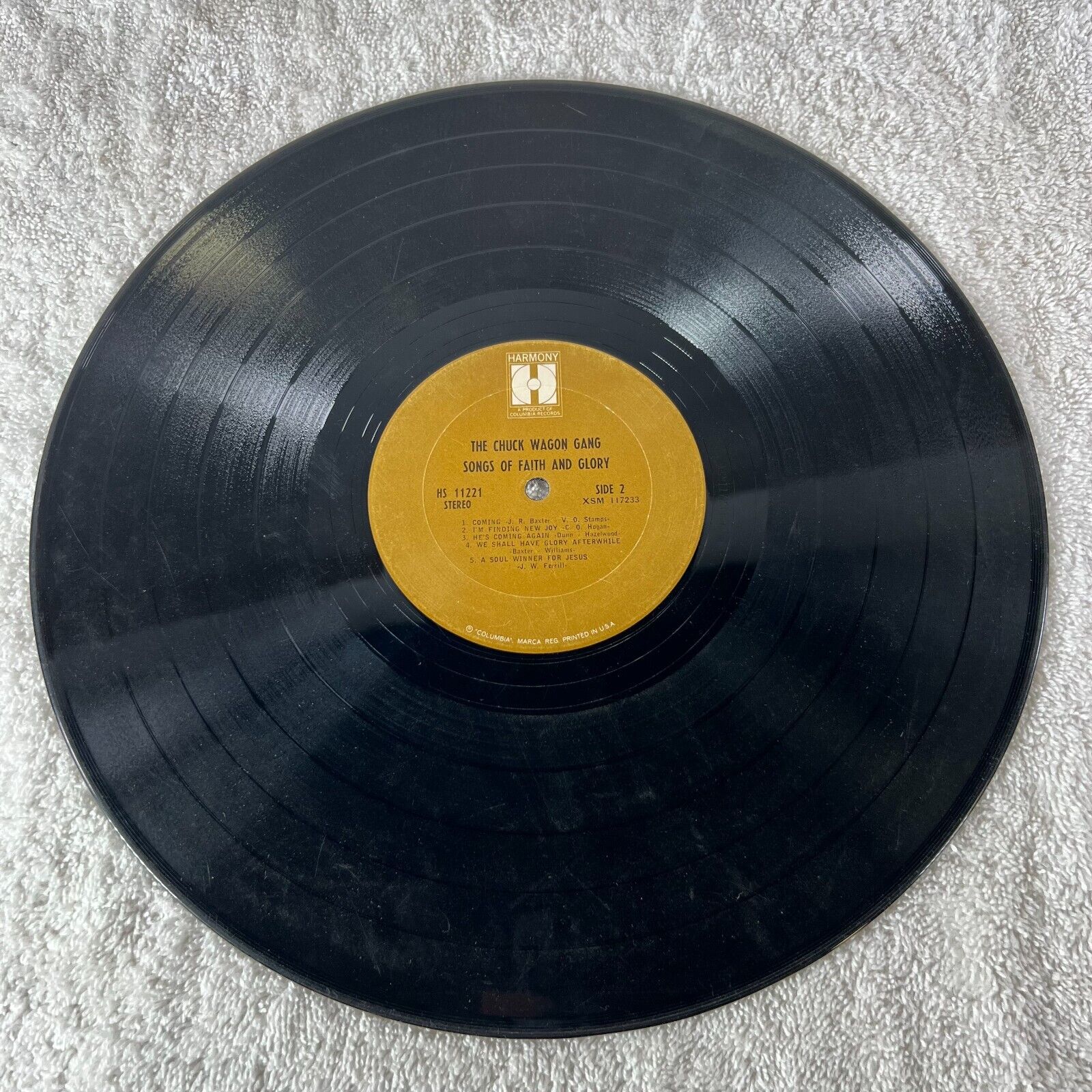 THE CHUCK WAGON GANG - Songs of Faith and Glory Vinyl LP HARMONY Shrink 1967