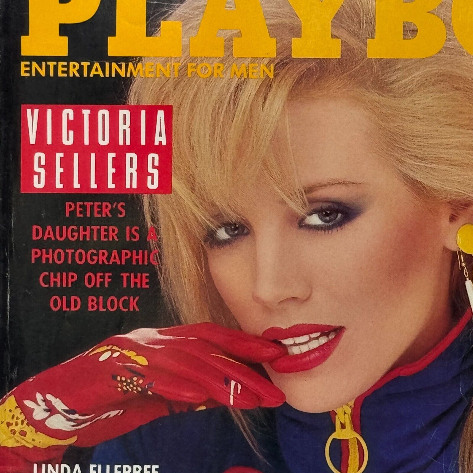 Playboy Vintage Lot of 4 1986 Issues Victoria Stellars Linda Evans Kathy Shower