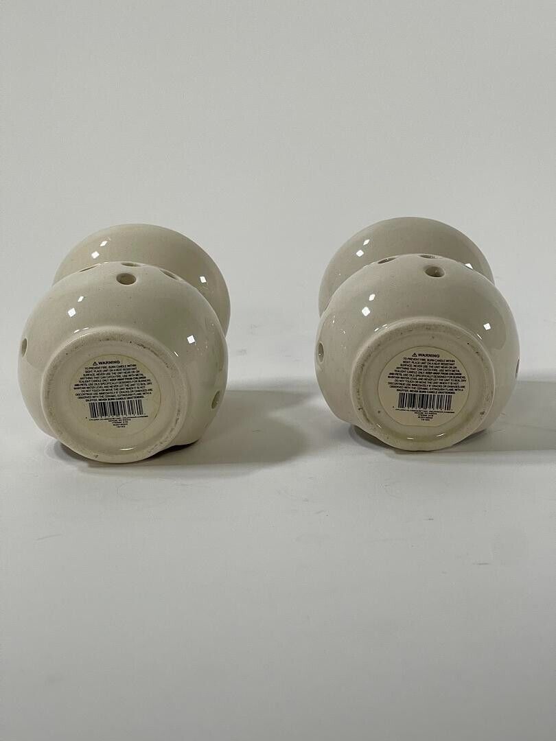 Miniature Cream White Ceramic | Essential Miniature Candle Holders | 3.5" Height