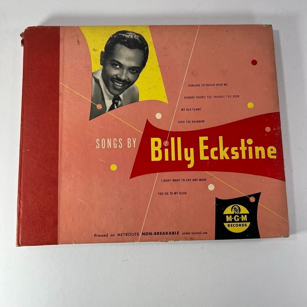 BILLY EKSTINE Songs By MGM Set of 5 - Double Sided 78rpm Vinyl - Crack in One