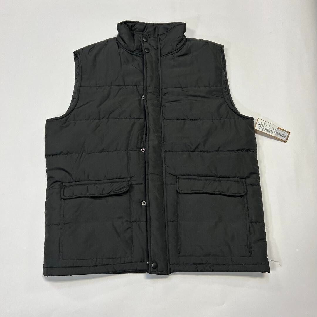 Burnside Black Puffer Vest M - New With Tags