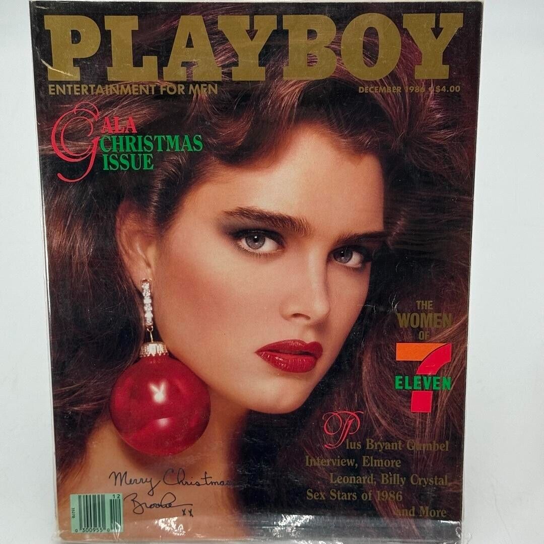 Playboy Magazine Vintage 1986 Brooke Shields Rare Gala Christmas Brand New