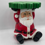 Lighted Santa Christmas Decor Side Table Holiday Gift Battery Operated 18"