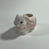 Vintage Ceramic 1990 House Of Lloyd White Rabbit Easter Bunnie Small Planter