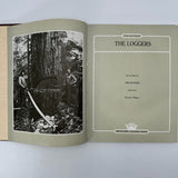 1976 The Loggers Old West Series Time Life Book Vintage Faux Leather