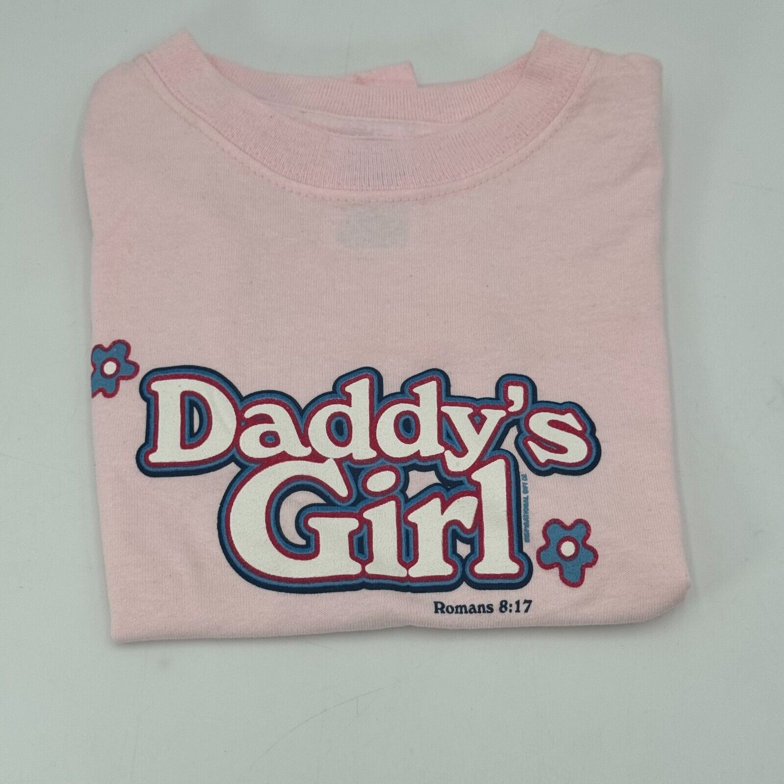 Toddler Size 4T Kerusso Pink Kids Christian T-Shirt Daddy’s Girl God Romans NWT