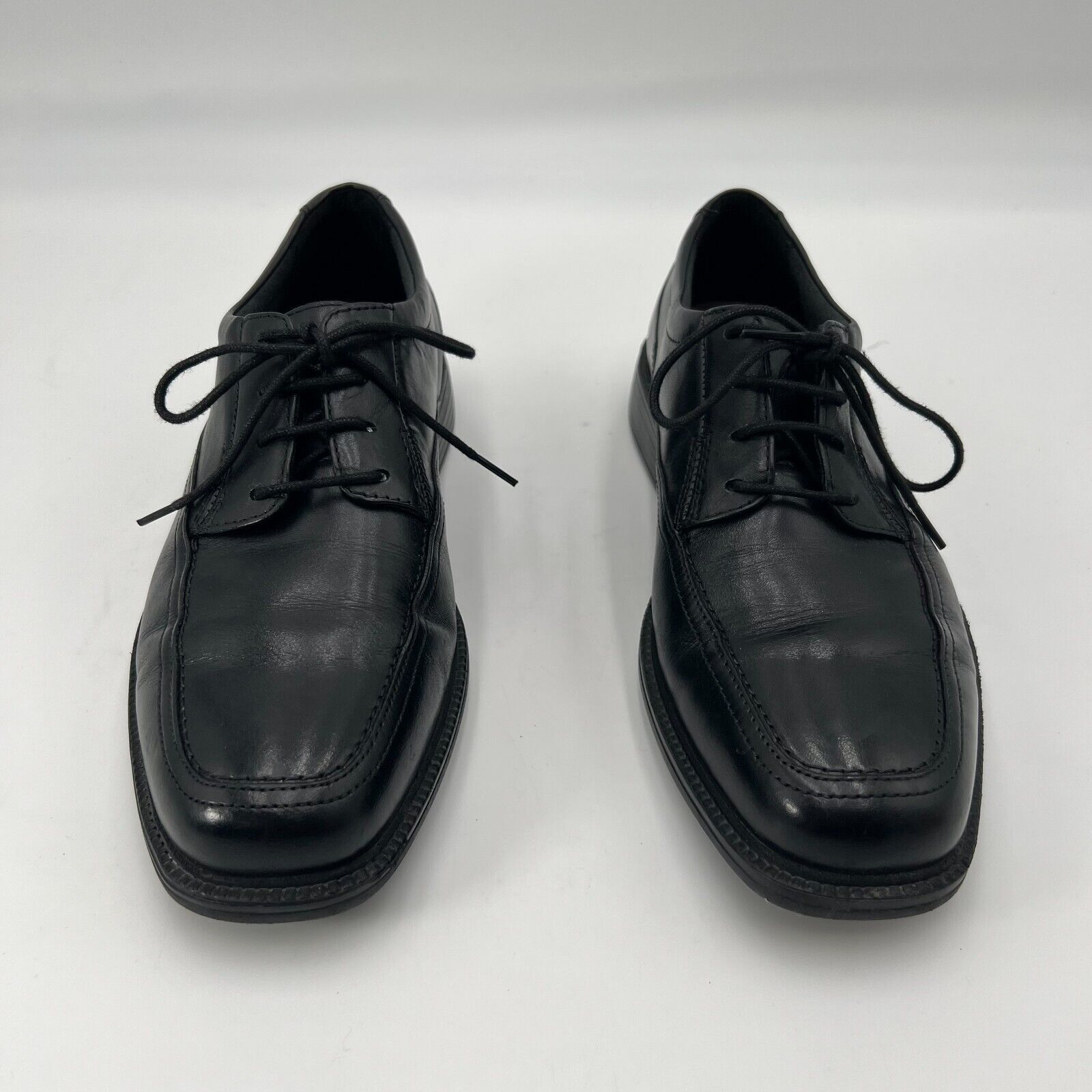 Bostonian Flexlite 8M young mens/teen black leather Wenham cap oxford dress shoe
